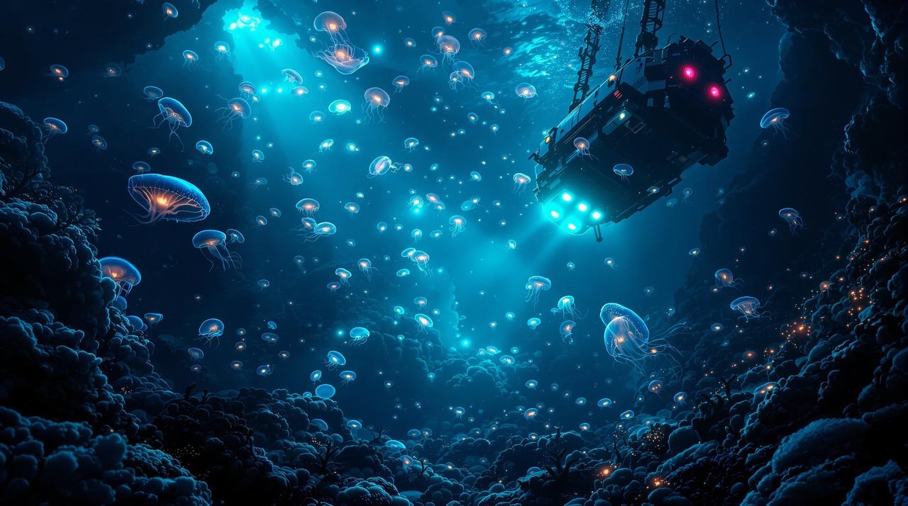 红叶影视纪录片:深海发光生物探秘之旅
